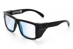 VISE Z87 Sunglasses Black Frame: Blue Light Blocking Lens 7 VISE Z87 Sunglasses Black Frame: Blue Light Blocking Lens -Heat Wave Visual Black Clear Blue Light Angle Black