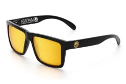 VISE Z87 Sunglasses Black Frame: Gold Lens