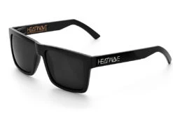 VISE Sunglasses: Black Metal Customs -Heat Wave Visual Black Metal Black Black Angle
