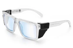 XL VISE Z87 Sunglasses Vapor Clear Frame: Blue Light Blocking -Heat Wave Visual Clear Blue Light Angle Black