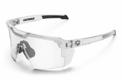 Future Tech Sunglasses: Vapor Clear Frame Photochromic Lens Z87+