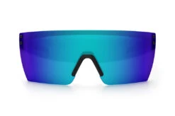 Performance XL Lazer Face Sunglasses: Galaxy Z87+ -Heat Wave Visual LazerFace XL Perf Black Matte Galaxy Front
