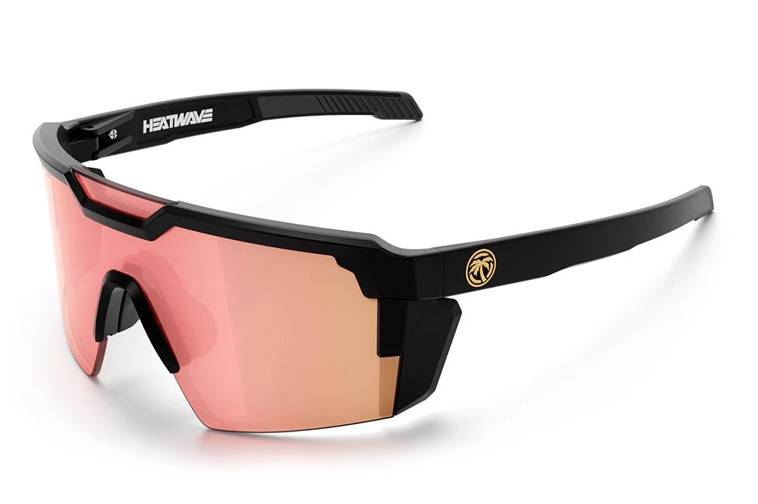 Future Tech Sunglasses: Black Frame Rose Gold Z87+ 1 Future Tech Sunglasses: Black Frame Rose Gold Z87+