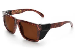 XL VISE Z87 Sunglasses Tortoise Frame: -Heat Wave Visual Tortoise Brown Angle Black