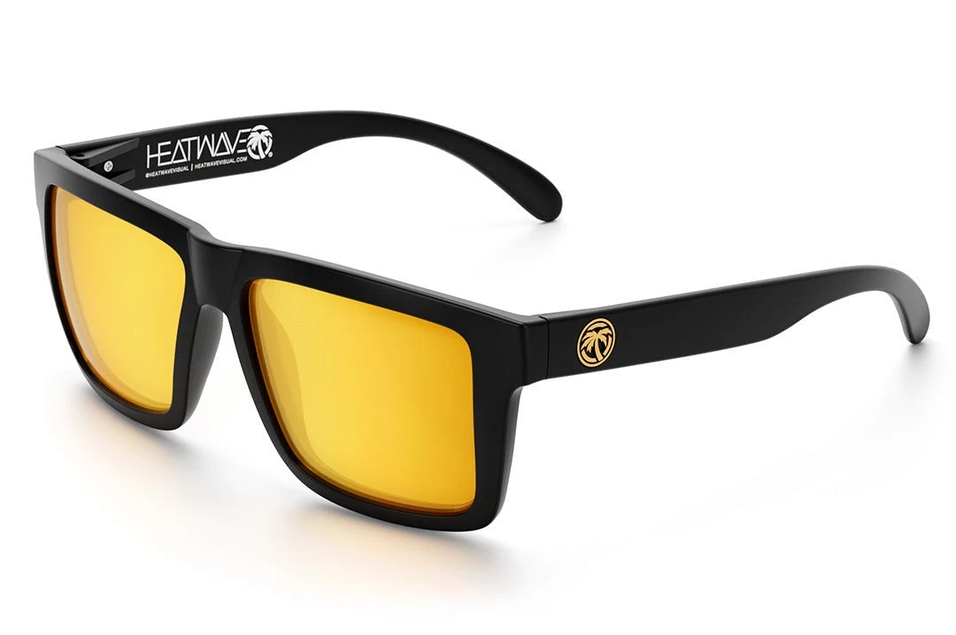 XL VISE Z87 Sunglasses Black Frame: Gold Lens 1 XL VISE Z87 Sunglasses Black Frame: Gold Lens