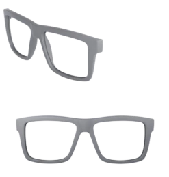 Custom Vise -Heat Wave Visual frame steel grey