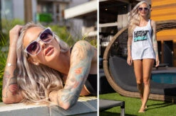 Marylin Sunglasses: Marble -Heat Wave Visual marylin marble purplerain 1