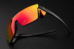 Performance Quatro Sunglasses: Red/Orange Z87+ -Heat Wave Visual quatrofirestorm