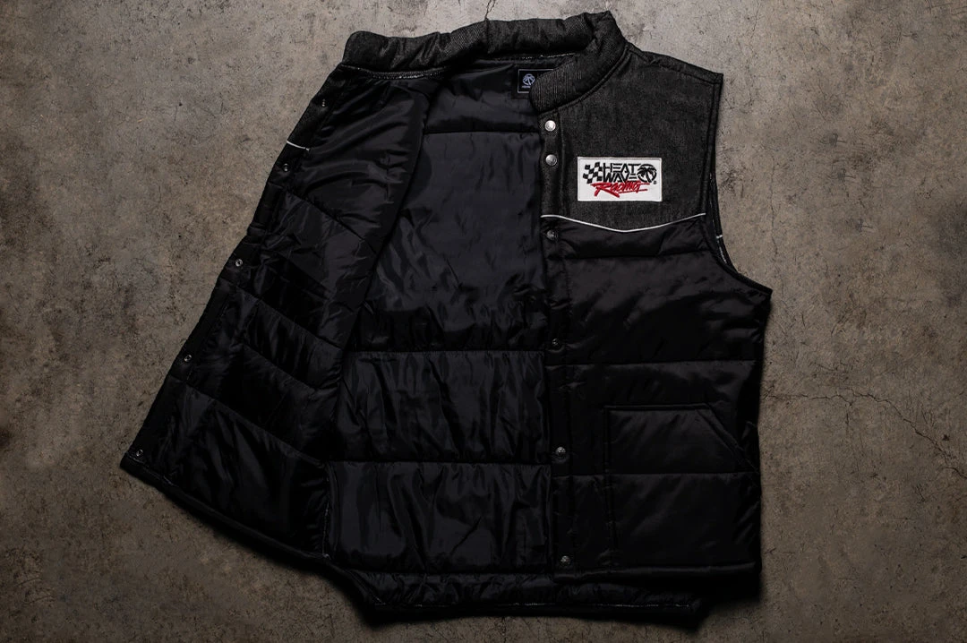 Heat Wave Cab Over Vest Black Denim (SIZE L ONLY) 7 Heat Wave Cab Over Vest Black Denim (SIZE L ONLY) - Image 7